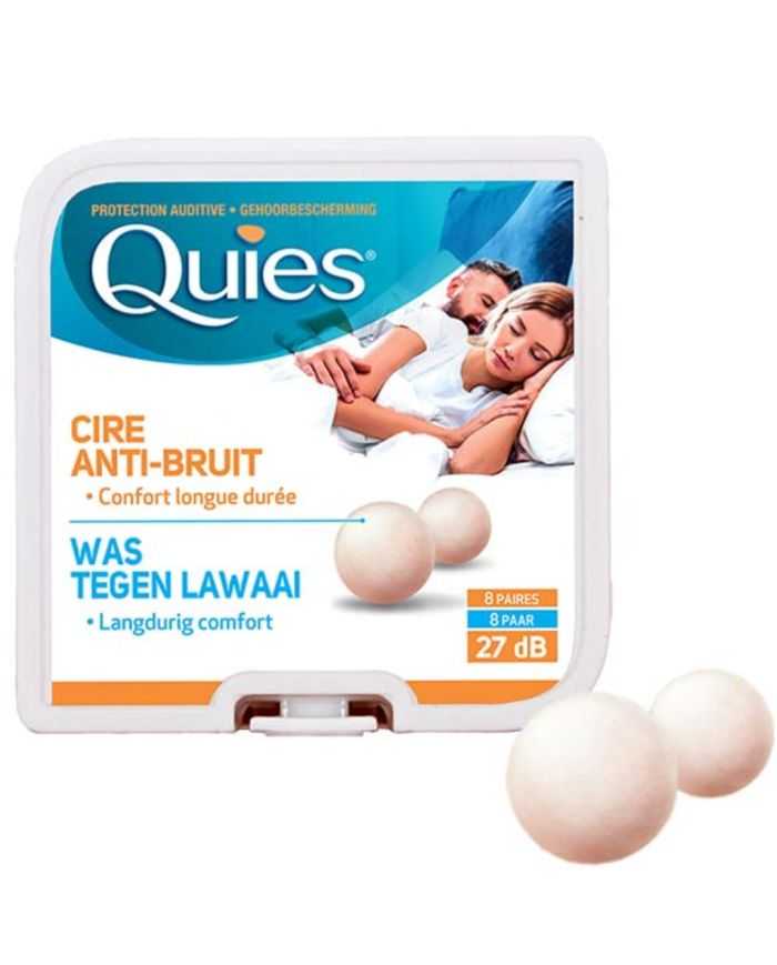 Quies Protection Auditive en Cire 8 Paires