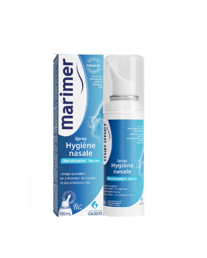 Gilbert Marimer Spray Isotonique Hygiene Nasale Quotidienne Adulte 100 ml