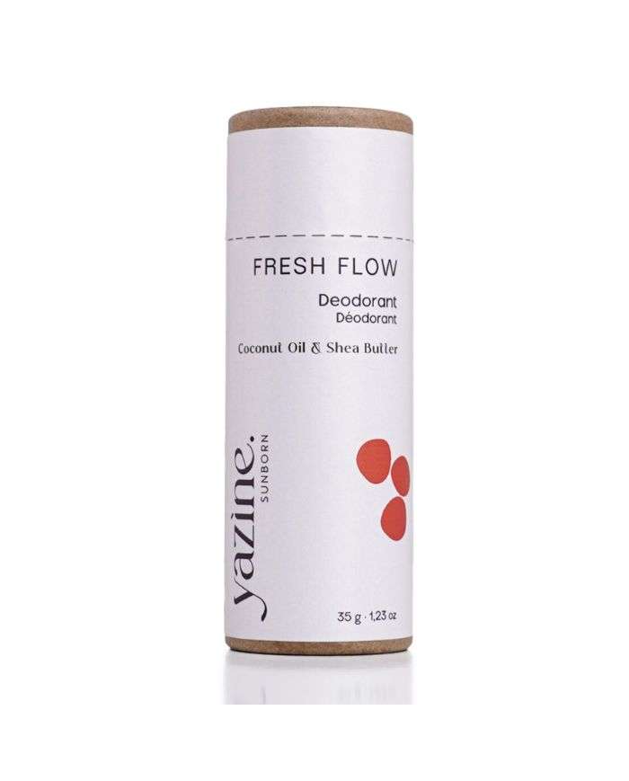 Yazine Fresh Flow Deodorant Naturel Huile de Coco et Beurre de Karite 35 g