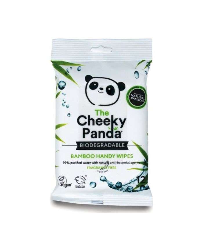 The Cheeky Panda Bamboo Lingettes Mains 12 Unites