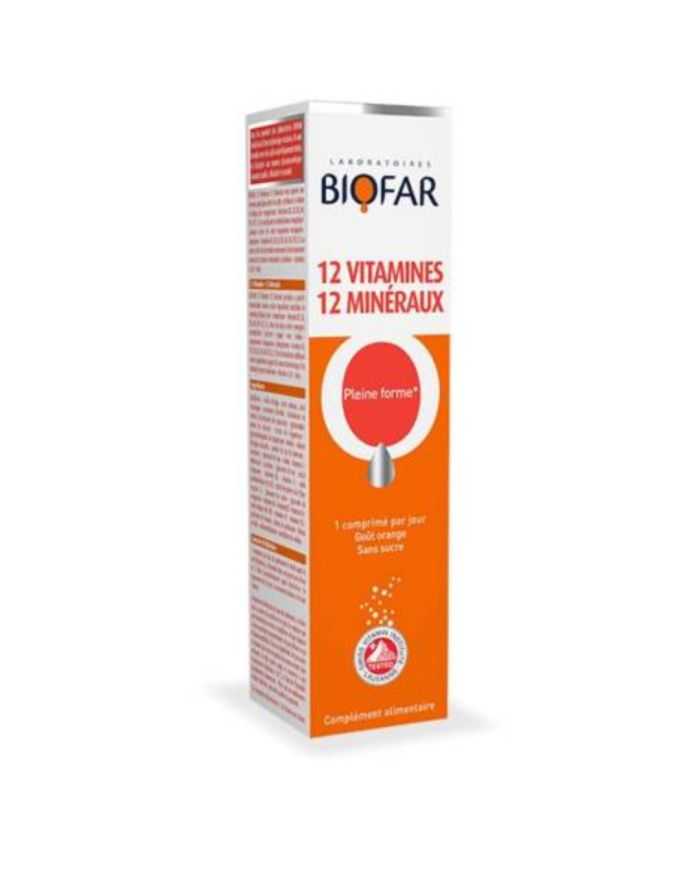 Biofar 12 Vitamines 12 Mineraux 20 Capsules