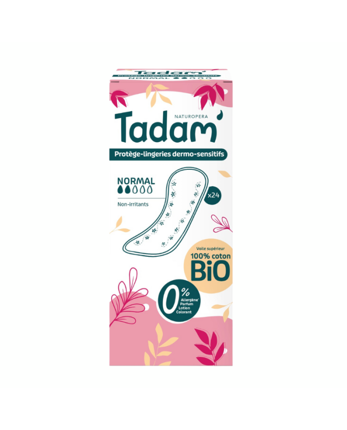 Tadam 24 Protege Lingerie Dermo Sensible Normal Non Irritants Coton Bio