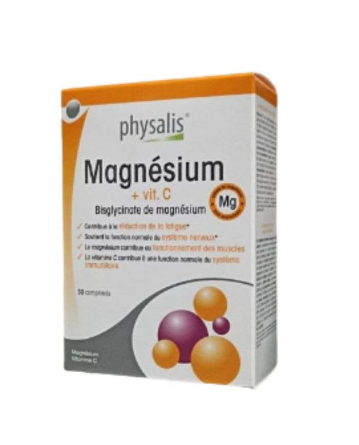 Physalis Magnesium + Vitamine C 30 Comprimes