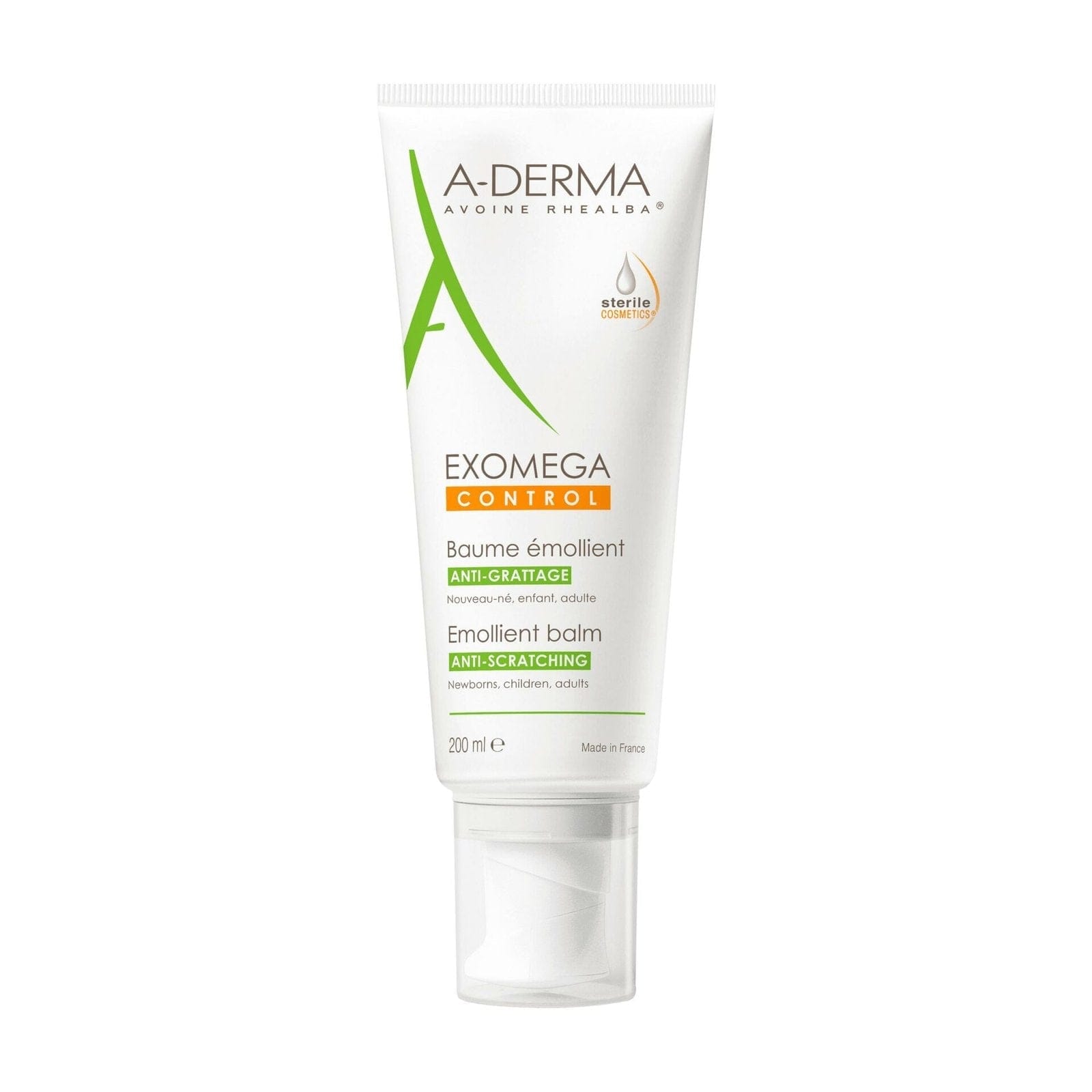 A-Derma — Exomega Control Baume Émollient Anti-Grattage Cosmétique Stérile 200 ml